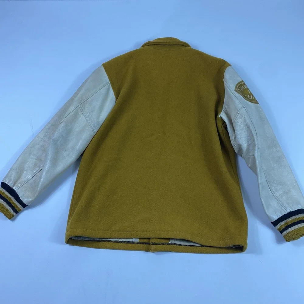 Vintage Nashville Sporting Goods Varsity Jacket Mens Medium 1968 Wool Leather